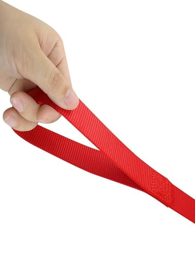 Pups&Pets 15 MM Nylon Leash with Harness 0.5 Inch Adjustable Nylon Harness Set Suitable for Training/Walking Small Breed Dog and Puppies (Red) - Image 3